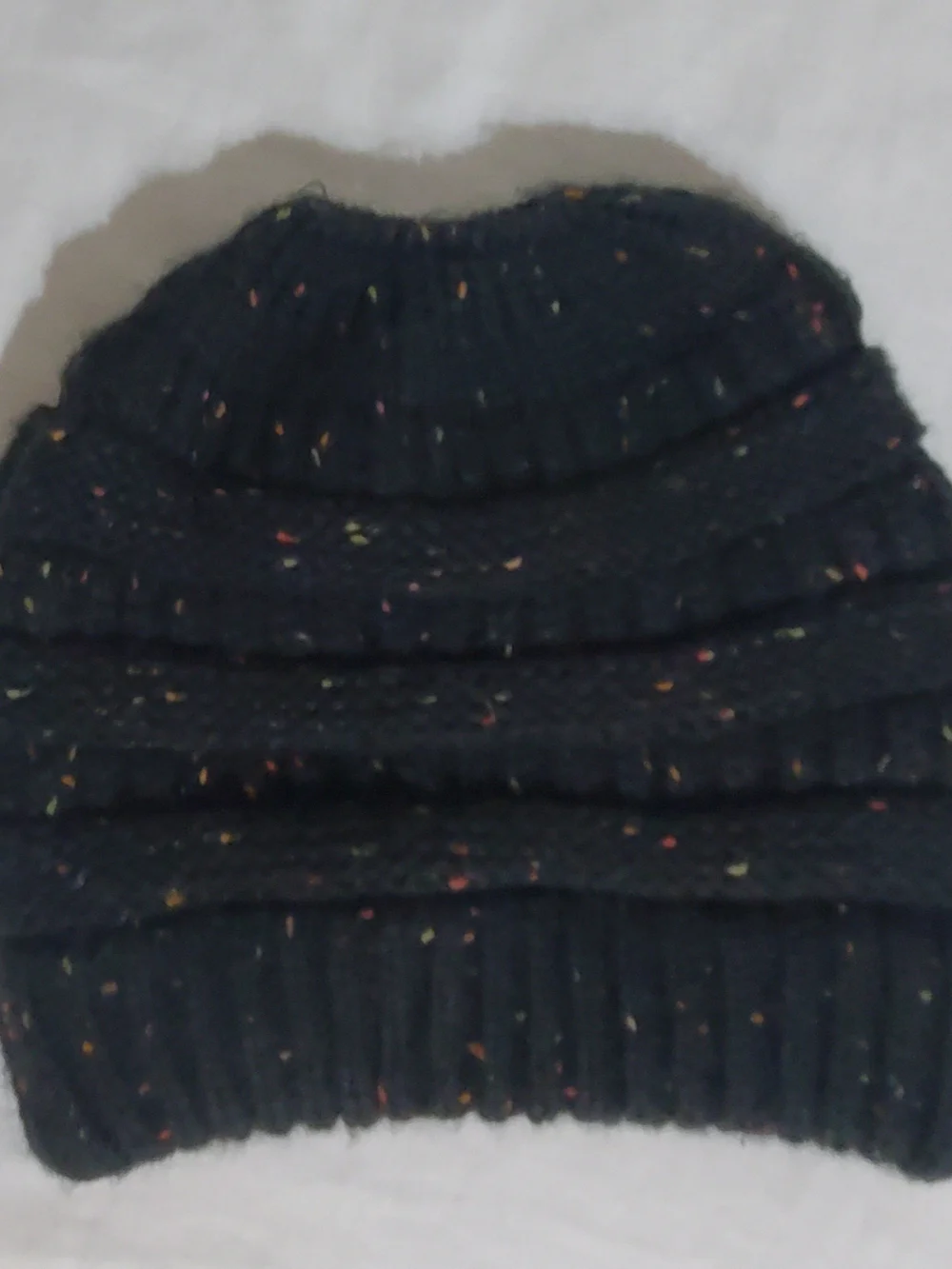 Women's Navy Speckled Knit Sweater